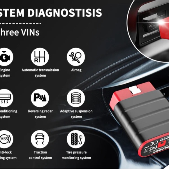 THINKDRIVER OBD II Bluetooth Check Engine Code Vehicle Diagnostic Tool - Picture 6 of 10